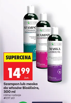 Szampon do włosów Bioélixire promocja w Biedronka