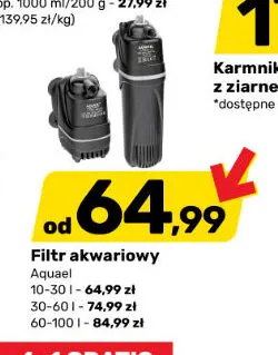 Filtr akwariowy 30-60 l Aquael promocja w Bricomarche