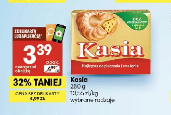Margaryna Kasia promocja w Delikatesy Centrum