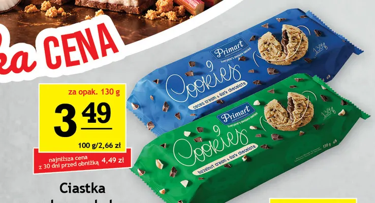 Ciastka orzechowe Primart promocja w Gram Market