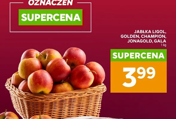 Jabłka Ligol promocja w Stokrotka