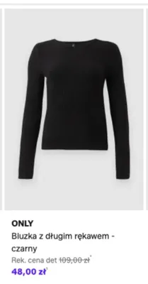 Bluzka z długim rękawem ONLY - czarny promocja w Lounge by Zalando