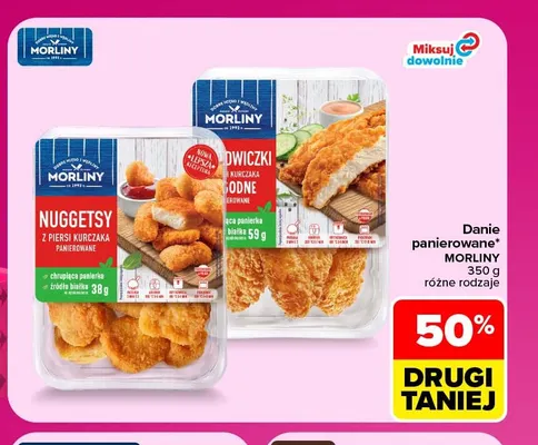 Danie panierowane nuggetsy z piersi kurczaka Morliny promocja w Carrefour