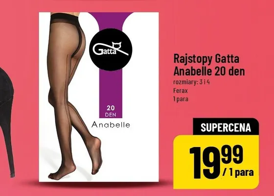 Rajstopy Anabelle 20 den rozmiary 3, 4 Gatta promocja w POLOmarket