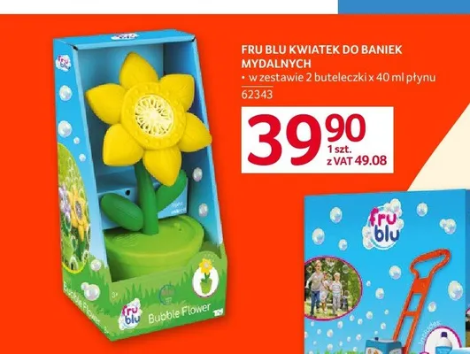 Kwiatek do baniek mydalnych Fru Blu promocja w Selgros