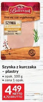 Szynka z kurczaka - plastry promocja w Makro
