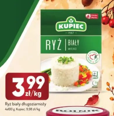 Ryż biały długoziarnisty Kupiec promocja w Avita