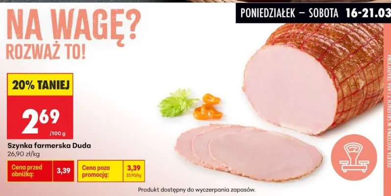 Szynka farmerska promocja w Biedronka
