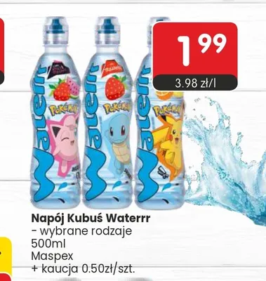 Napój cytrynowy Kubuś Waterrr promocja w Market Point