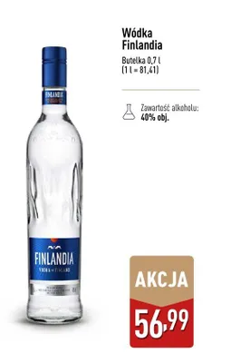 Wódka Finlandia promocja w Aldi
