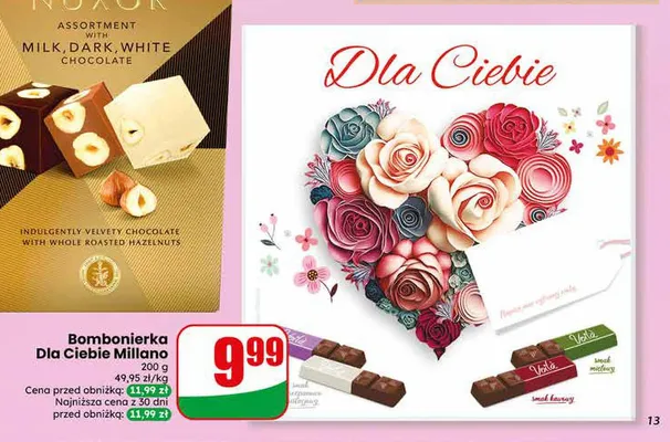 Bombonierka Dla Ciebie Millano 200g promocja w Dino