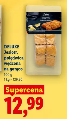 Jesiotr, polędwica wędzona na gorąco promocja w Lidl