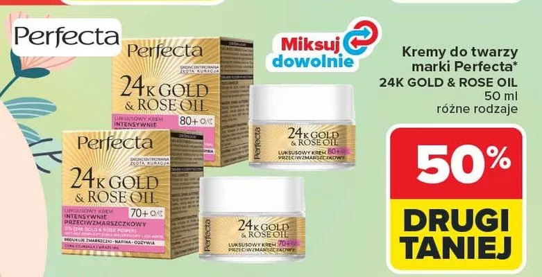 Kremy do twarzy różne rodzaje promocja w Carrefour