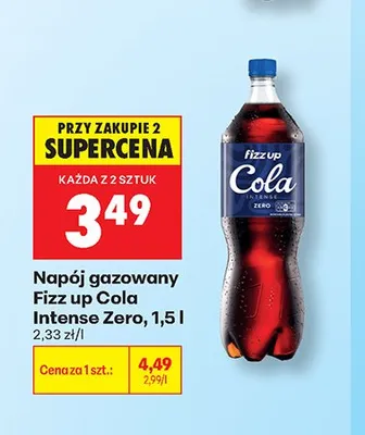 Napój gazowany Fizz Up Cola Intense Zero promocja w Biedronka