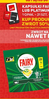 Kapsułki do zmywarki Fairy All in One Lemon promocja w POLOmarket