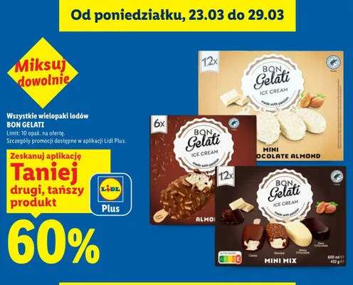 Lody wielopaki Mini Mix promocja w Lidl