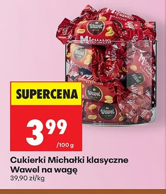Cukierki Michałki klasyczne Wawel na wagę promocja w Biedronka