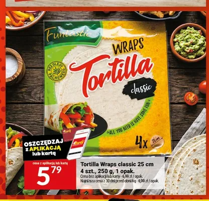 Tortilla Wraps classic Funtastic promocja w Twój Market