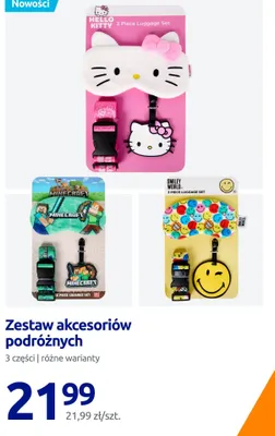 Zestaw akcesoriów podróżnych promocja w Action