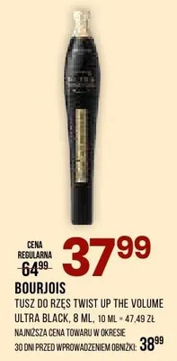 Tusz do rzęs Twist Up The Volume Ultra Black promocja w Drogerie Natura