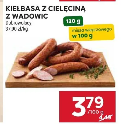 Kiełbasa z cielęcina z wadowic promocja w Stokrotka