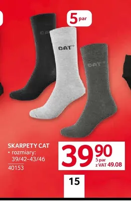 Skarpety CAT 5-pak promocja w Selgros