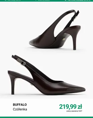 Czółenka Buffalo promocja w Deichmann