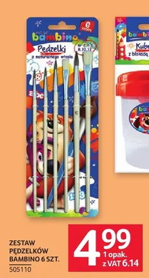 Zestaw pędzelków Bambino 6 szt. promocja w Selgros