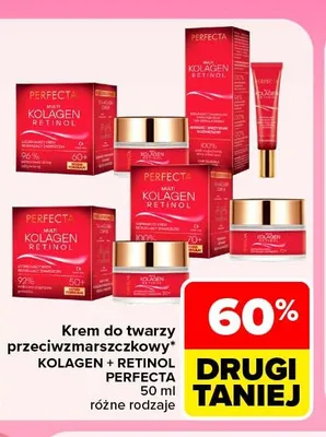 Krem do twarzy przeciwzmarszczkowy Kolagen + Retinol Perfecta promocja w Carrefour