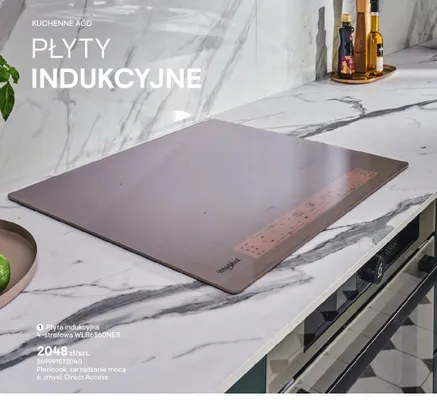 Płyta indukcyjna 4-strefowa Whirlpool WLB6860NES 59x5,4x51cm 7200W promocja w Castorama