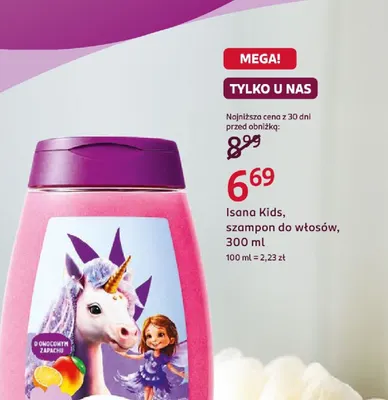Szampon do włosów Isana Kids promocja w Rossmann