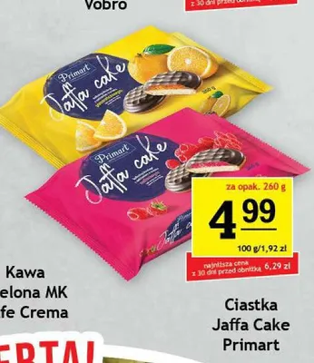 Ciastka Jaffa Cake Primart malinowe promocja w Gram Market