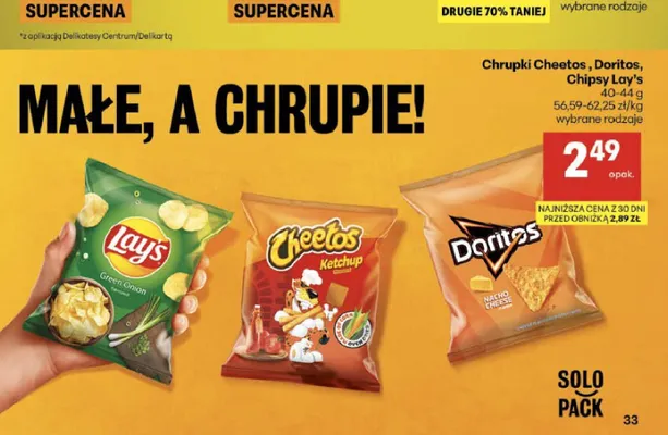 Chipsy Lay's Green Onion promocja w Delikatesy Centrum
