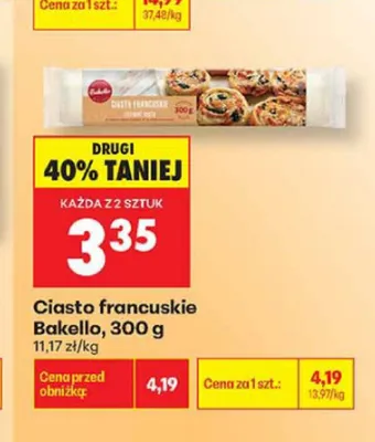 Ciasto francuskie Bakello promocja w Biedronka