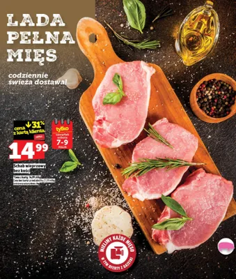 Schab wieprzowy bez kości promocja w TOPAZ