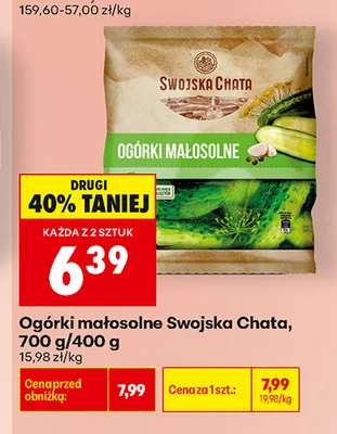 Ogórki małosolne Swojska Chata promocja w Biedronka