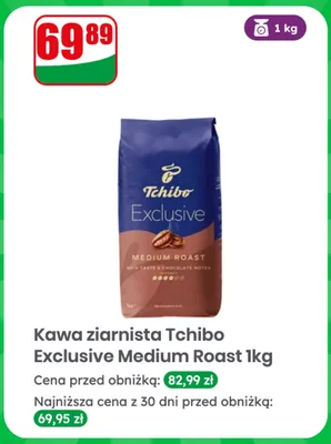 Kawa ziarnista Tchibo Exclusive Medium Roast promocja w Dino