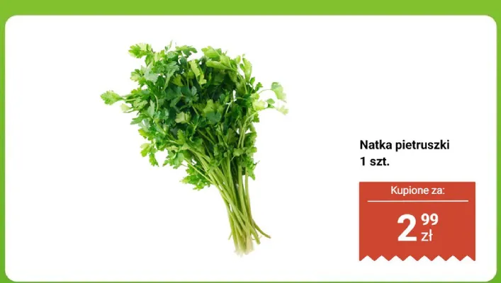 Natka pietruszki promocja w Biedronka