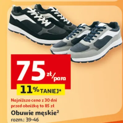 Obuwie męskie promocja w Auchan