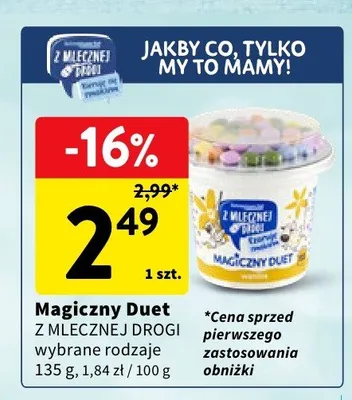 Deser Magiczny Duet Z Mlecznej Drogi promocja w Intermarche