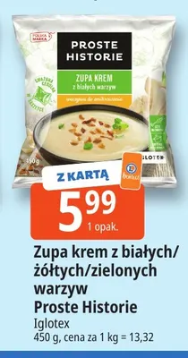 Zupa krem z żółtych warzyw Proste Historie promocja w Leclerc