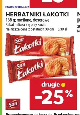 Herbatniki Łakotki San maślane promocja w Stokrotka