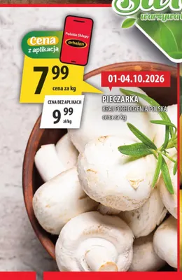 Pieczarki polskie promocja w Arhelan