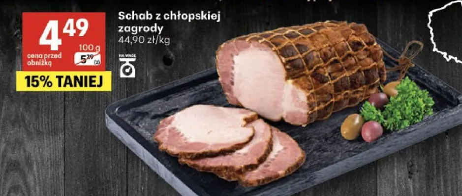 Schab z chłopskiej zagrody promocja w Delikatesy Centrum