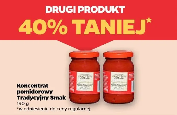 Koncentrat pomidorowy Tradycyjny Smak promocja w Netto