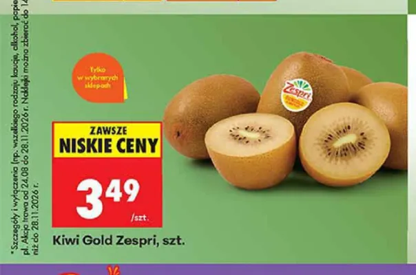 Kiwi Gold Zespri promocja w Biedronka