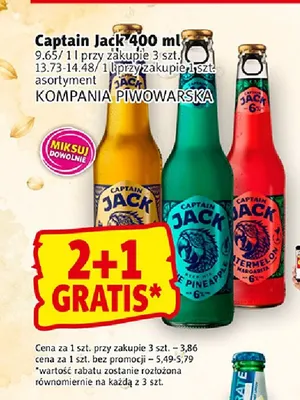 Piwo Captain Jack Watermelon Margarita promocja w Prim Market