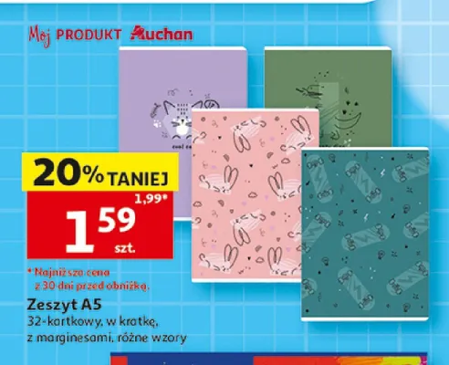 Zeszyt A5 Mój Produkt Auchan promocja w Auchan