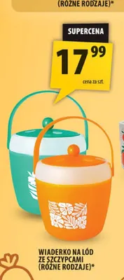 Wiaderko na lód ze szczypcami promocja w Arhelan