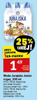 Woda jurajska junior n/gaz promocja w Twój Market